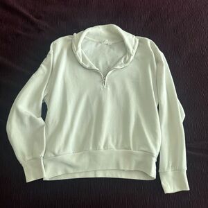 Gap White Half Zip